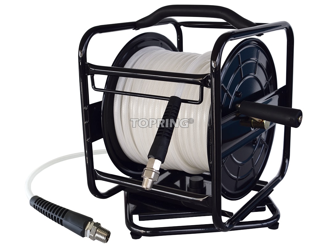 Legacy Manufacturing® L8560 - Workforce™ Manual Open Face Air Hose Reel  with PVC 3/8 x 100' Air Hose 